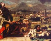 乔瓦尼 巴蒂斯塔 提埃波罗 : St. Thecla Liberating the City of Este from the Plague, detail